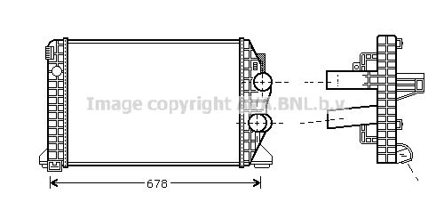 AVA QUALITY COOLING Интеркулер ME4166